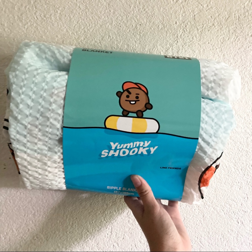 bt21 shooky ripple blanket